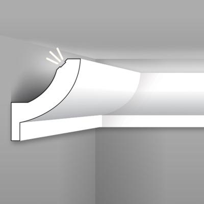 Stilby skrivač LED rasvete SK11 XPS stirodur 115x95x2000mm bela glatka profilacija zidna svetlo prema plafonu