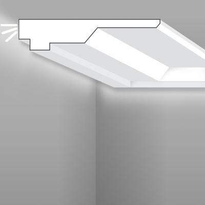 Stilby skrivač LED rasvete SK 22 XPS stirodur 190x40x2000mm bela glatka površina, plafonska, svetlo prema zidu