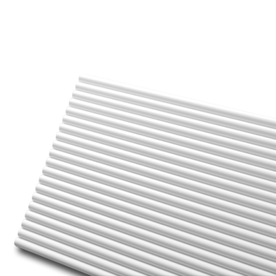 Stilby CANELE S 3D zidni panel poliuretan 300x14.5x2000mm bela rebrasta tekstura