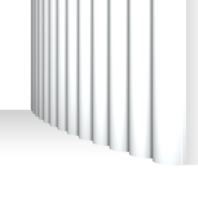 Stilby Canele XL Flex 3D zidni panel poliuretan 295x24x2000mm bela boja rebrasti reljef