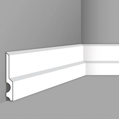 Stilby podna lajsna CF 14 polistiren visoke gustine 130x18x2000mm bela glatka sa stepenastim profilom