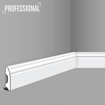 Stilby podna lajsna FB 1 polistiren visoke gustine 80x13x2000 mm bela profilisana, sakriven kabl ispod lajsne