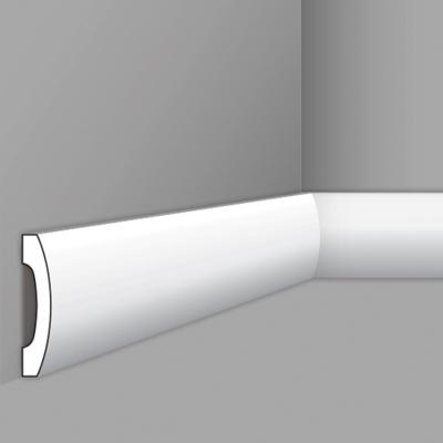 Stilby podna lajsna FD 3, polistiren visoke gustine, 100x20x2000mm, bela, glatka, poluokrugla.