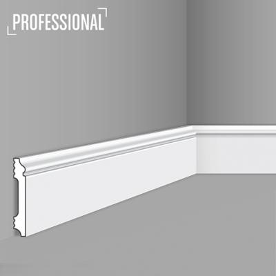 Stilby podna lajsna FL 1 polistiren visoke gustine 80x13x2000 mm bela dekorativni profil na vrhu