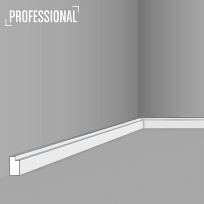 Stilby podna lajsna FL 11-P polistiren visoke gustine 25x14.5x2000mm bela sa jednostavnim reljefom