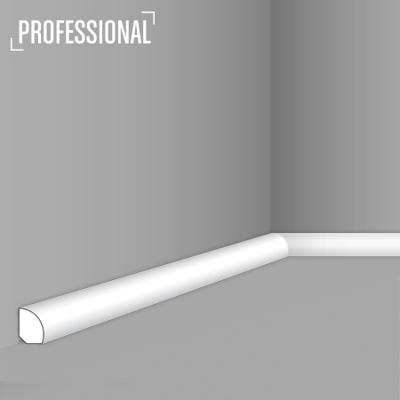 Stilby podna lajsna FL 6 polistiren visoke gustine 19x12x2500mm bela glatka, četvrtina kruga.