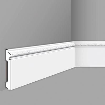 Stilby podna lajsna FO 1 polistiren visoke gustine 120x15x2000mm bela sa ornamentom na vrhu