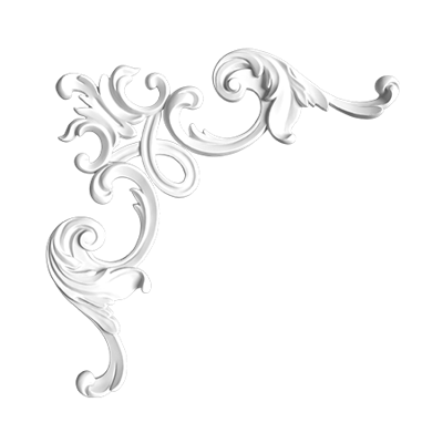 STILBY ornament ugao O2 poliuretan, dekorativni element za ravne zidne i plafonske površine, dimenzija 280x280 mm