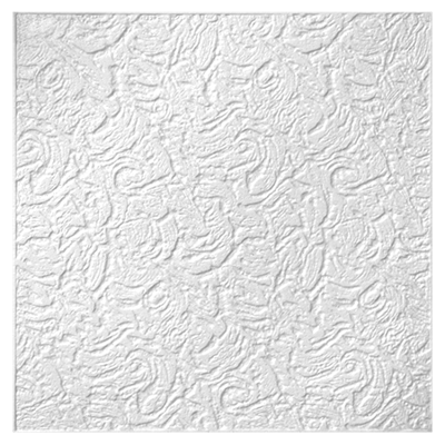Stilby plafonska obloga Model 3 EPS stiropor 50x50cm bela sa apstraktnim reljefom