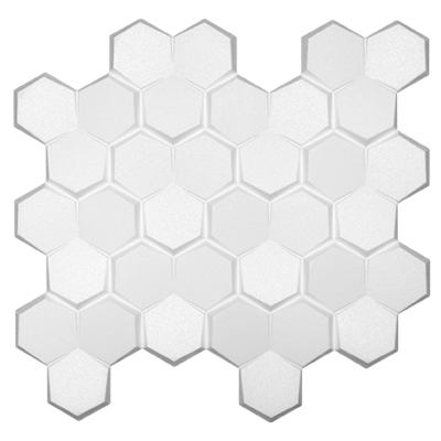 Stilby 3D zidni panel Honeycomb EPS stiropor 495x507x21mm bela boja 3D reljef saće