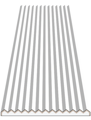 Stilby zidni panel Cik-Cak ekspandirani polistiren 333x23x1000mm bela boja cik-cak reljef