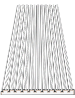 Stilby 3D zidni panel Lines ekspandirani polistiren 333x23x1000mm bela boja reljefne linije