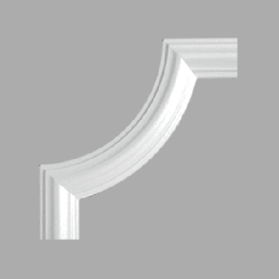 Stilby dekorativni ugao BI 40 LX41 od stiropora EPS 220x220mm bele boje sa reljefnim profilom.