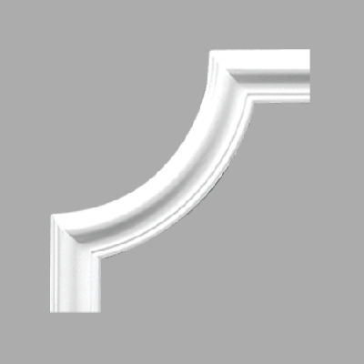 Stilby dekorativni ugao BU 40 EPS stiropor 220x120mm R120 bela glatki profilisan