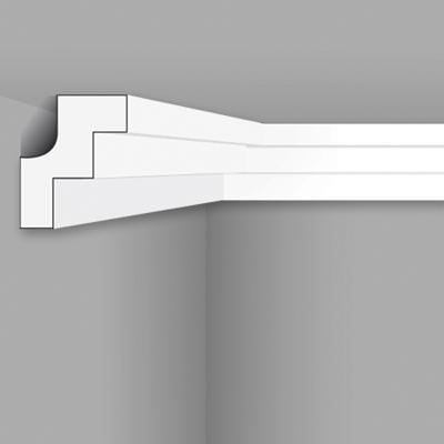 Stilby plafonska lajsna LX 28 stiropor 30x20x2000mm bela stepenasti profil, 3 stepenika