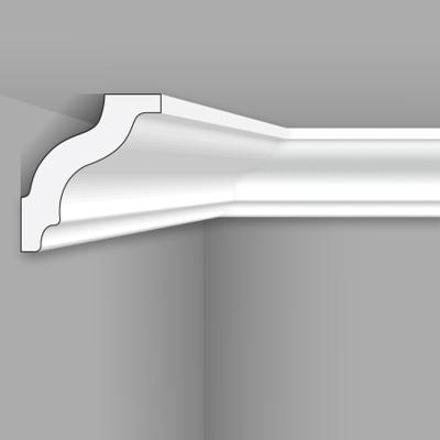 Stilby plafonska lajsna LX 60 stiropor 45x40x2000mm bela klasično profilisana, asimetrična