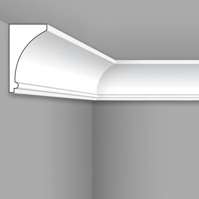 Stilby plafonska lajsna PLA 100 XPS stiropor 100x55x2000mm bela glatka zaobljena