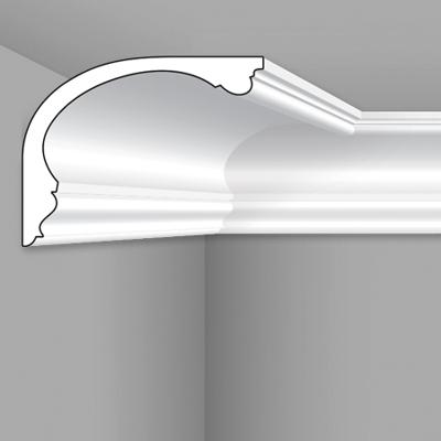 Stilby plafonska lajsna PLA 165 XPS stiropor 130x165x2000mm bela sa klasičnim reljefom, duboko ulegniće