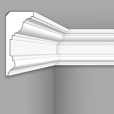 Stilby plafonska lajsna PLA 180 XPS 180x78x2000 mm bela boja klasičan reljefni profil