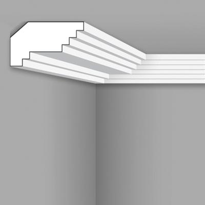 Stilby plafonska lajsna PLA 60 XPS polistiren 60x100x2000mm bela stepasti reljef, 6 stepenika