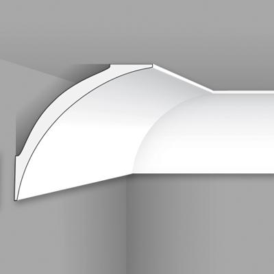 Stilby plafonska lajsna PURE 3 stiropor 82x82x2000mm bela glatka, tek vidljivim spojem sa zidom i plafonom