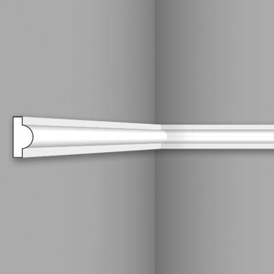 Stilby I 20 zidna lajsna tvrdi stiropor 20x10x2000mm bela profilisana sa polukružnim ispupčenjem.
