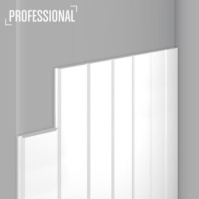 Stilby WG 2 zidni panel od polistirena dimenzija 92.5x15x2440mm bele boje sa vertikalno složenim letvicama, imitacija lamperije