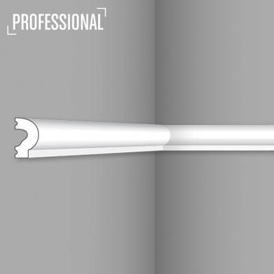 Stilby WL 13 zidna lajsna polistiren visoke gustine 25x14.5mm bela blago zaobljena sa jednom ravnom ivicom