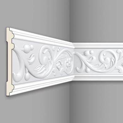 Stilby Z 12 zidna lajsna poliuretan 125x14x2000mm bela sa cvetnim reljefom