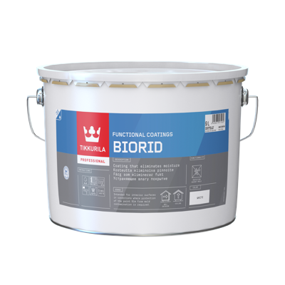 Tikkurila BioRid funkcionalni premaz protiv vlage za unutrašnje zidove 9 l