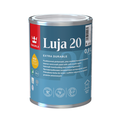 Tikkurila Luja 20 0,9 L polumat boja za zidove i plafone, toniranje online po Symphony ton karti.