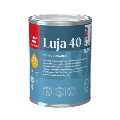 Tikkurila Luja 40 0,9 L polusjajna boja za zidove i plafone, toniranje online po Symphony ton karti.