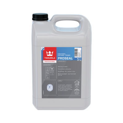 Tikkurila ProSeal 5 L vodorazrediv prajmer za upijajuće podloge na unutrašnjim zidovima i plafonima, podloga pre BioRida.