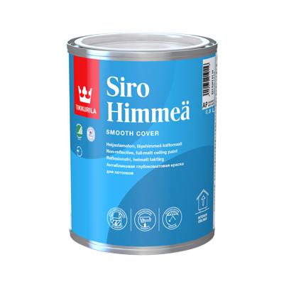 Tikkurila Siro Himmeä 0,9 L puna mat plafonska boja bez odsjaja, toniranje online u svetle nijanse po Symphony ton karti.