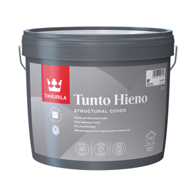 TIKKURILA TUNTO HIENO 2,7 L fina teksturna završna obrada za zidove i plafone, toniranje online po Symphony ton karti