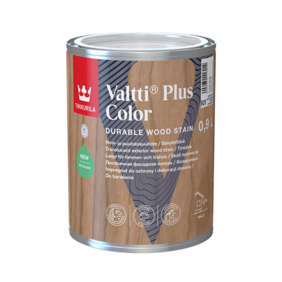 TIKKURILA VALTTI PLUS COLOR 0,9 L spoljašnja lazura za drvo sa UV zaštitom toniranje online po Valtti Semi Transparent Wood Finishes karti