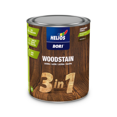 HELIOS BORI lazura 3in1 svilenkasti zaštitni premaz za drvo 0,75 l.