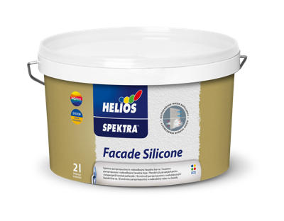 HELIOS SPEKTRA Facade Silicone silikonska fasadna boja visoke paropropusnosti i vodoodbojnosti, toniranje online po NCS i EXTERIOR ton karti.