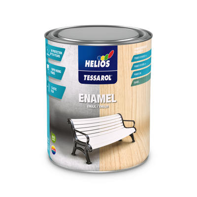HELIOS TESSAROL emajl u limenci za drvo i metal, sjaj/saten/mat završnica, dobro razlivanje i brzo sušenje.