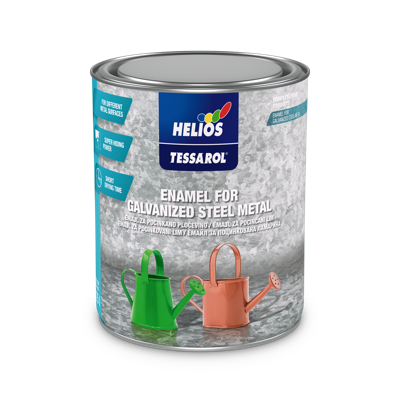 HELIOS TESSAROL emajl za pocinkovani lim svilenkast sjaj za zaštitu i dekoraciju pocinkovanog lima, bela i RAL nijanse.