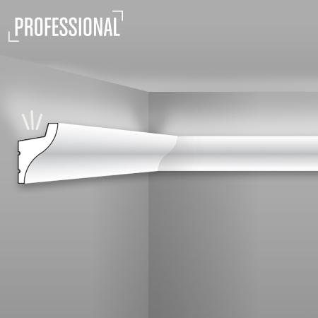 Stilby skrivač rasvete IL3 HDPS polistiren visoke gustine 50x33x2000mm bela glatki profil zidna svetlo prema plafonu