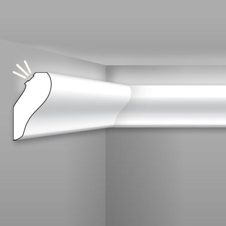 Stilby skrivač LED rasvete SK 10 XPS stirodur 90x50x2000mm bela glatka zidna svetlo prema plafonu