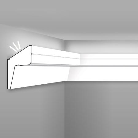 Stilby skrivač LED rasvete SK 23 XPS stirodur 95x52x2000mm bela glatka površina, zidna, svetlo prema plafonu
