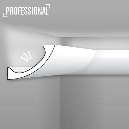 Stilby skrivač LED rasvete WT 3 polistiren visoke gustine 80x110x2000mm bele boje glatke površine, zidna, svetlo prema zidu i plafonu