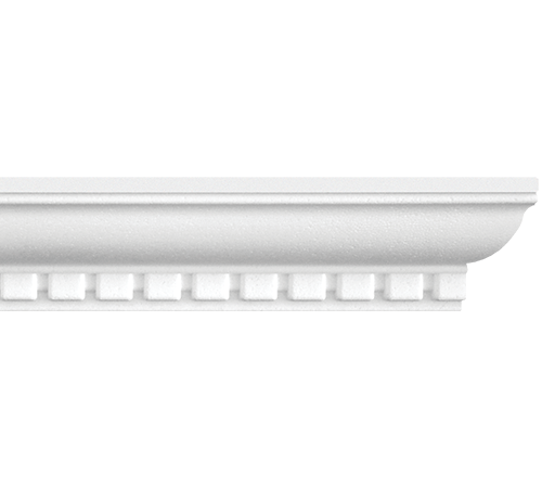 Stilby gravirana lajsna LISA ekspandirani stiropor 70x60x2000mm bela gravirana sa kockicama