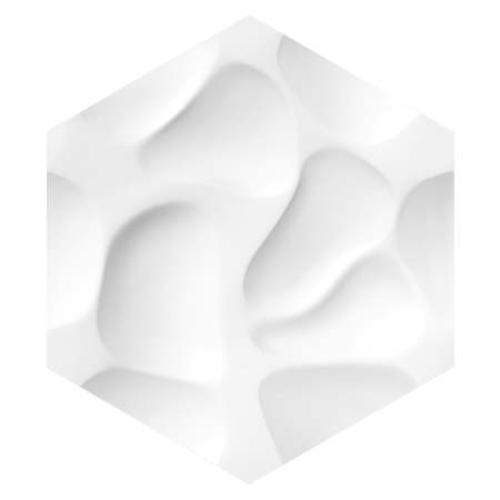 Stilby Coral 3D zidni panel poliuretan 380x329x25mm bela boja sa reljefnim organskim motivima