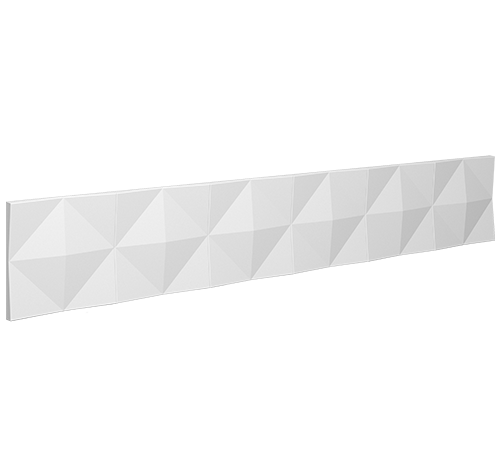 Stilby zidni panel Pyramid poliuretan 1135x190x18mm bela boja 3D piramidalni reljef