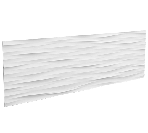 Stilby 3D zidni panel Wave poliuretan 1135x380x18.5mm bela boja talasasti 3D reljef