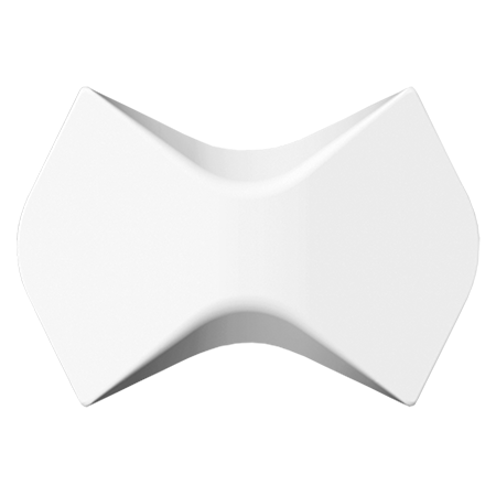 Stilby Wing poliuretan 175x250x25mm bela 3D geometrijski reljef u obliku leptirmašne