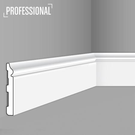 Stilby podna lajsna CF 12 polistiren visoke gustine 120x15x2000mm bela sa dekorativnim reljefom na vrhu